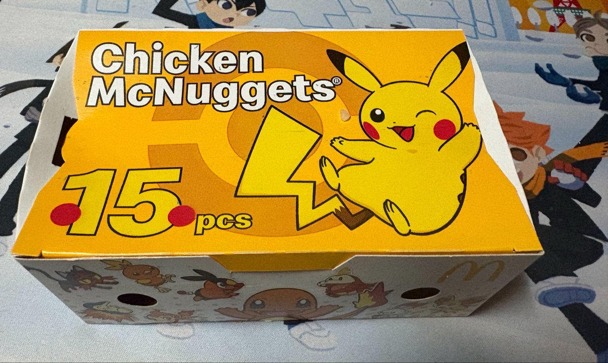 Persh_Le's tweet photo. マクドナルドでチキンナゲットのケースがものすごくかわよかったから買ってきた！ https://t.co/MBEIt6T5XX