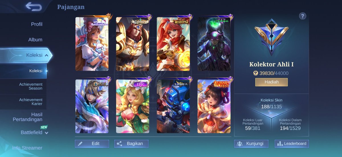 kebethere's tweet photo. Wts akun ml

Fragment sl ada 7K+ (bebas pilih skin anual), leader sq level 7,  sanrio floryn, skin star rame, special summer rame. Monsep -plat (sgmail)
Op? 115K dm #zonauang #zonajajan https://t.co/uCj4zs1j4n
