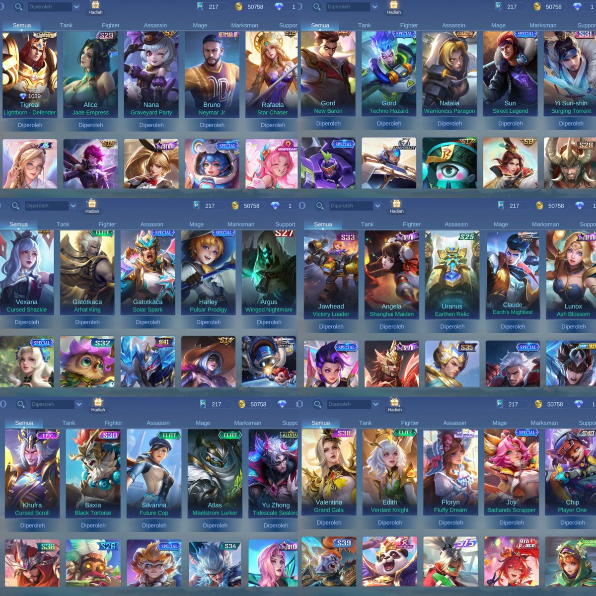 kebethere's tweet photo. Wts akun ml

Fragment sl ada 7K+ (bebas pilih skin anual), leader sq level 7,  sanrio floryn, skin star rame, special summer rame. Monsep -plat (sgmail)
Op? 115K dm #zonauang #zonajajan https://t.co/uCj4zs1j4n