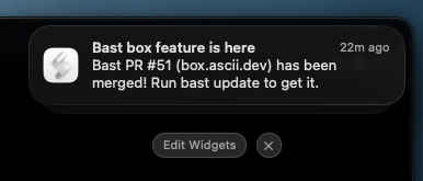 1kartikkabadi1's tweet photo. No wayyssss!! @tedbrine just added @asciidotdev box to bast. Thank you so much!! Time to lock in now https://t.co/V1pAdPIQ1D