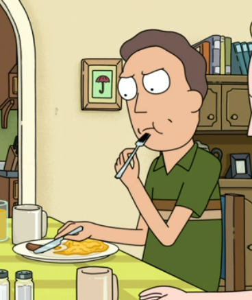 rnm_JSDJS's tweet photo. something we should all learn from jerry rickandmorty is that it never too late to be moeful https://t.co/oSe1gjydhw