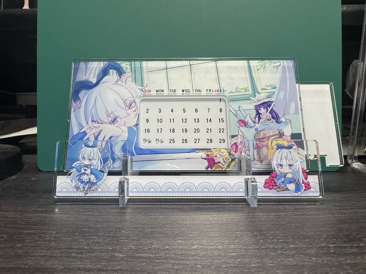 Aki121102's tweet photo. C108で販売するアクリルカレンダー届きました！！
出来上がり不安だったけどいい感じに仕上がっててよかったです…！！ https://t.co/1jWEKFBdtr