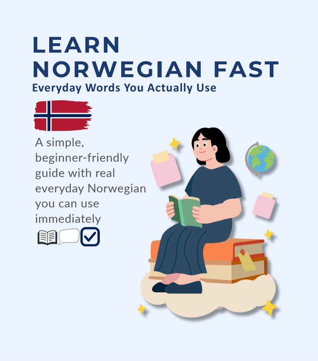 Riris35059563's tweet photo. Check out Learn Norwegian Fast Part.2 - Beginner Guide with Everyday Phrases (PDF) from holong777 @ https://t.co/VquID8ReJM https://t.co/Q2cuZfC0KY