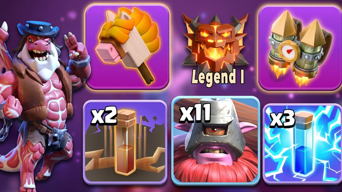 TanjeedGaming's tweet photo. Best Legend1 Ground Strategy After the New Crafted Defenses | ZapQuake + Rocket Backpack + Throwers
GamePlay and Army Link: https://t.co/w6vper5syk https://t.co/JzYWG7c5YE
