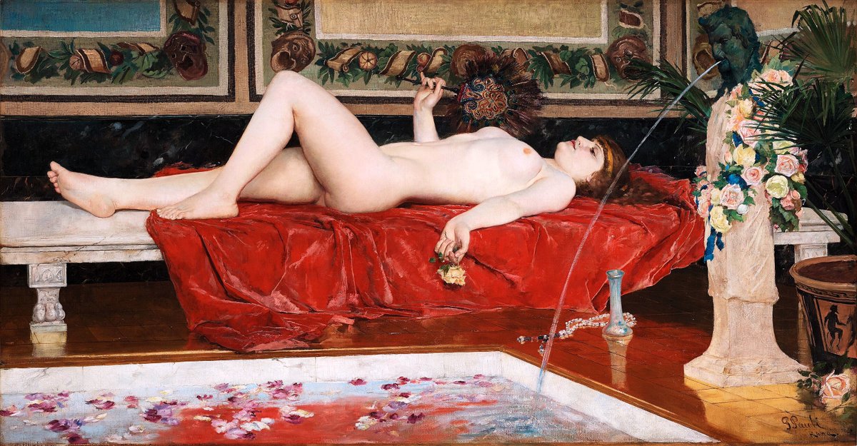 ergue27's tweet photo. "Odalisca",  del pintor sueco Georg Vilhelm Pauli (1855-1935). https://t.co/CiakimMGH3