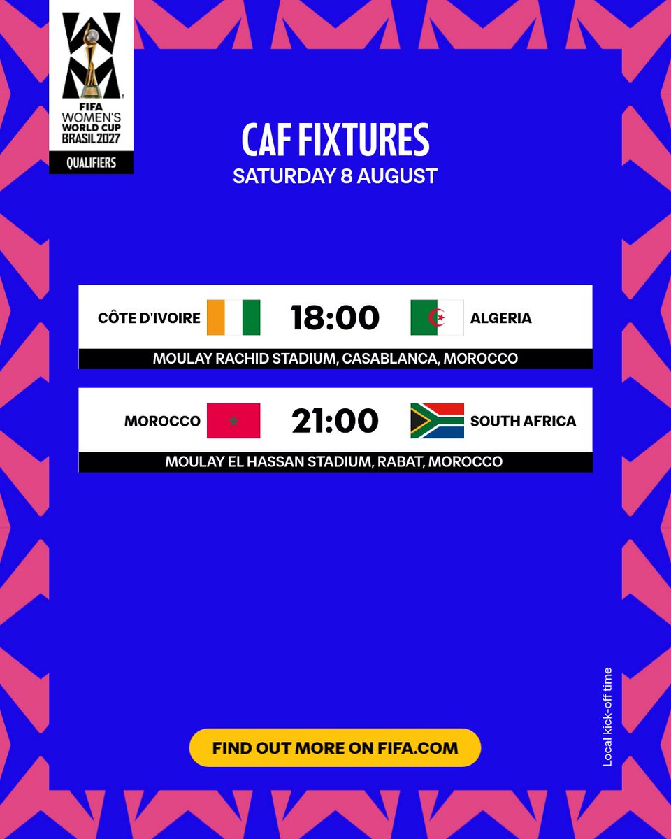 FIFAWWC's tweet photo. WAFCON Quarter-final action on the way. 👊

#FIFAWWC