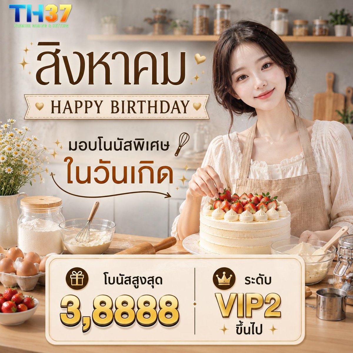 th37online's tweet photo. 🎉 HAPPY BIRTHDAY 🎉
🎂 วันเกิดของคุณคือวันพิเศษ

➜ สมาชิก VIP2 ขึ้นไป
➜ รับโบนัสวันเกิดฟรี
➜ 18 - 3,888 บาท

🗓 รับได้ในวันเกิด
หรือย้อนหลังภายใน 7 วัน

💬 ติดต่อรับโบนัส
LINE : https://t.co/iv6dg5bg4V

พรุ่งนี้ 8.8 มีโปรพิเศษ 👇
TG : https://t.co/1Q7hqXBvyM
#TH37 #สล็อต𝙥𝙜 https://t.co/D4YZ83sI9I