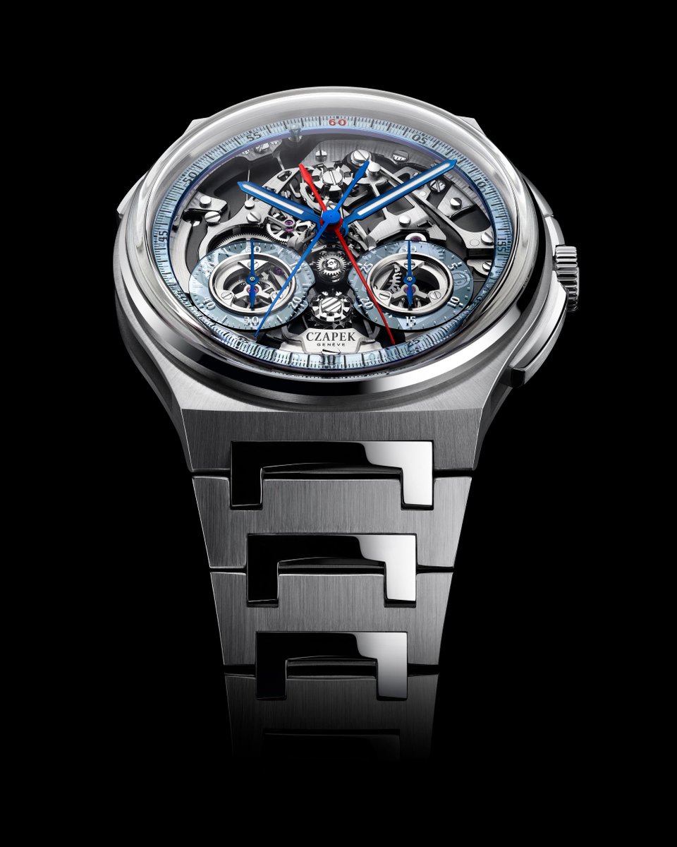 tom_daciz's tweet photo. Czapek
Ref. antarctiquerattrapante
In traditional watchmaking most parts are hidden on the back of the movement. Czapek completely inverted this architecture.
You can ask why they did that?
More at https://t.co/VZ3HYwkcrU
#watches #Czapek #skeleton #chronograph #mainspring https://t.co/YSAXYIrDtk