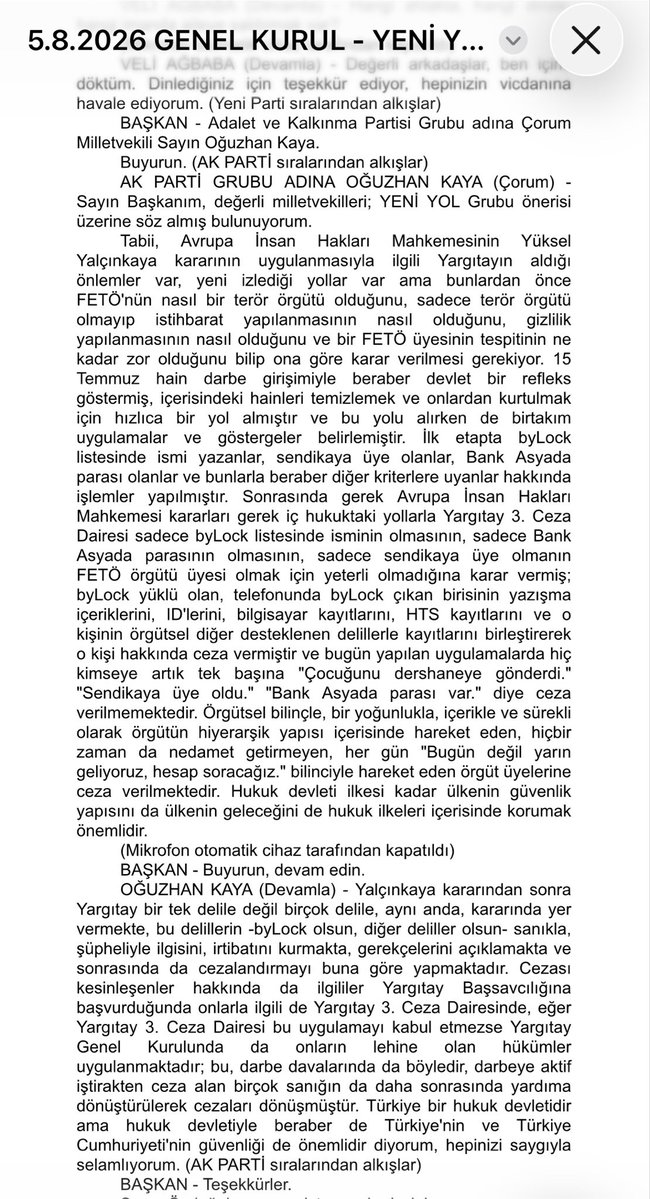AyparcasiFatma's tweet photo. Artık yokmuş gibi yapılmıyor...

AKP ilk kez ve resmi olarak, AİHM’in Yalçınkaya kararının dikkate alındığını söyledi…

@avoguzhankaya 👇 https://t.co/lxZC1nGlra