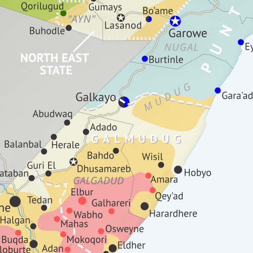 PolGeoNow's tweet photo. Our full 2026 control map report for #Somalia is still a ways out, but subscribers can now see an April 15 version of the map:
https://t.co/T15tfusHLO
#HornOfAfrica #conflicttracking #conflictmapping #map #mapping #cartography #Somaliland #Khaatumo #Puntland #AlShabaab #AlQaeda https://t.co/Sv8QovxWp6