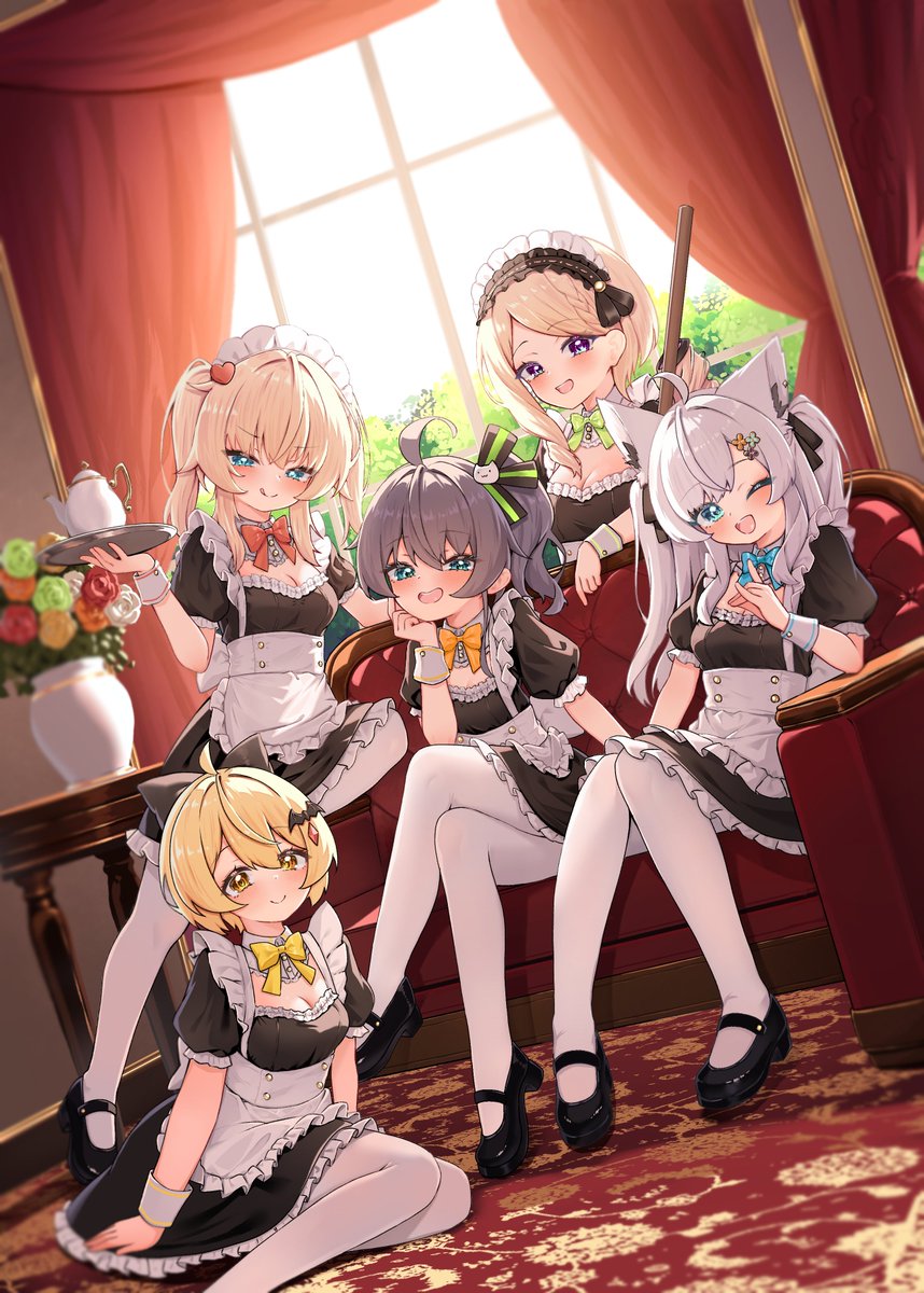 YoshieEneko's tweet photo. メイド一期生！

#FF47HoloMaid合同 https://t.co/ktzdXbVWXG