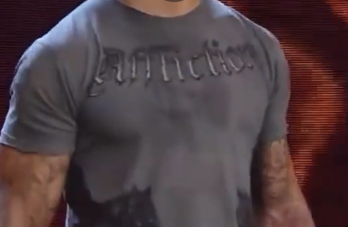 tonyxtrex's tweet photo. If anyone knows what this Affliction shirt Randy Orton was wearing back in the day is called please let me know. I NEED IT (this picture was in 2008 btw) #WWE #RandyOrton #Affliction https://t.co/JWUbOUVcCa