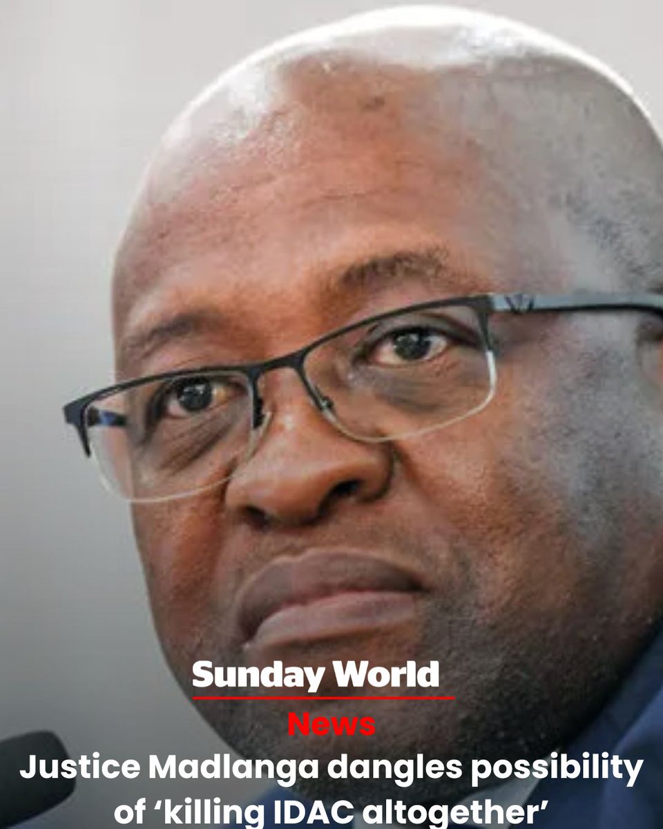 SundayWorldZA's tweet photo. Justice Mbuyiseli Madlanga has raised the startling possibility that the Investigating Directorate Against Corruption (Idac) could be scrapped altogether, saying the commission’s final recommendations to President Cyril Ramaphosa may include replacing the embattled anti-corruption unit with an entirely new institution created through legislation. 

Read more: https://t.co/jffC1Me9NR