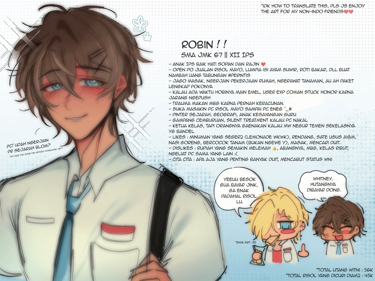 selfimaginry's tweet photo. all 🇮🇩 male school Li's design + hcs in one post!! #DoL #doltwt #degreesoflewdity https://t.co/VgRMyeYWj4