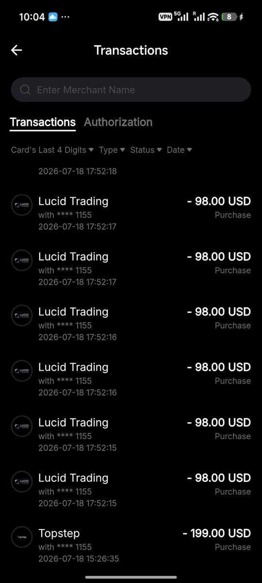 ObscureTree's tweet photo. I used my Bybit Card to purchase Lucid Trading, but I unexpectedly received a refund for the transaction. Shortly afterward, Lucid Trading banned my account for no apparent reason.

@TradingLucid @ajtradinglucid https://t.co/8oJbpuA2Hd