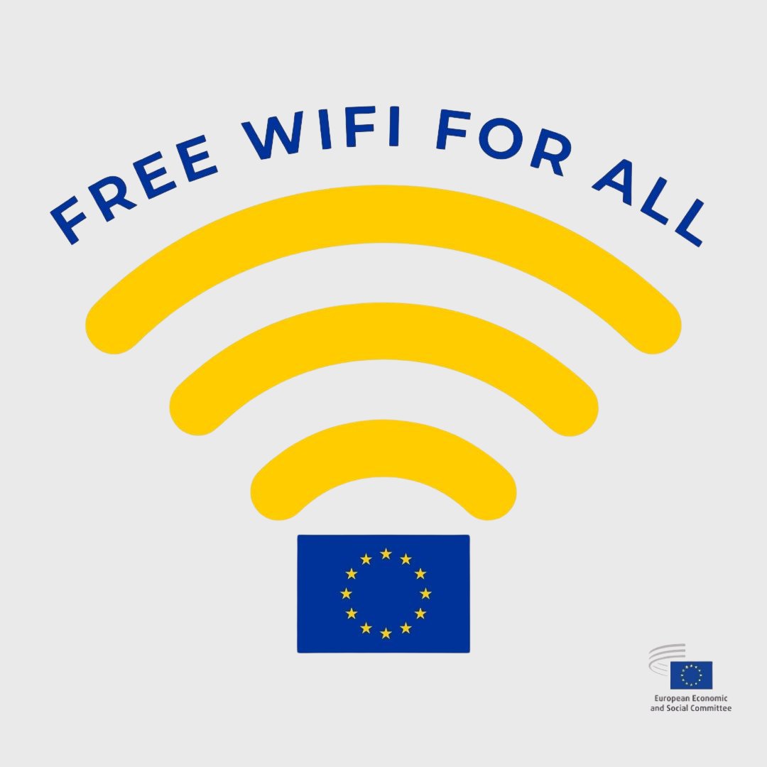 EU_EESC's tweet photo. Thanks to the #Wifi4EU initiative, you can connect from over 90,000 access points all over Europe for free and enjoy high-quality WiFi in public spaces without any data tracking or ads.
Find the spot closest to you: https://t.co/HAjg89XuqX
#DigitalEU @digitaleu