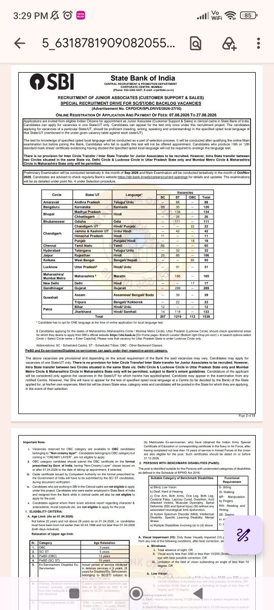 RHAreform's tweet photo. 🚨100% reservation😱
0 vacancy for General category by @TheOfficialSBI 

This is the state of our country now, 100% reservation, no place for people who deserve to be!! 

If you don't raise your voice now, nothing is going to save us🙏🏻

Make India reservation free🇮🇳

#endreservation #RHA #reservationhatao #SBI