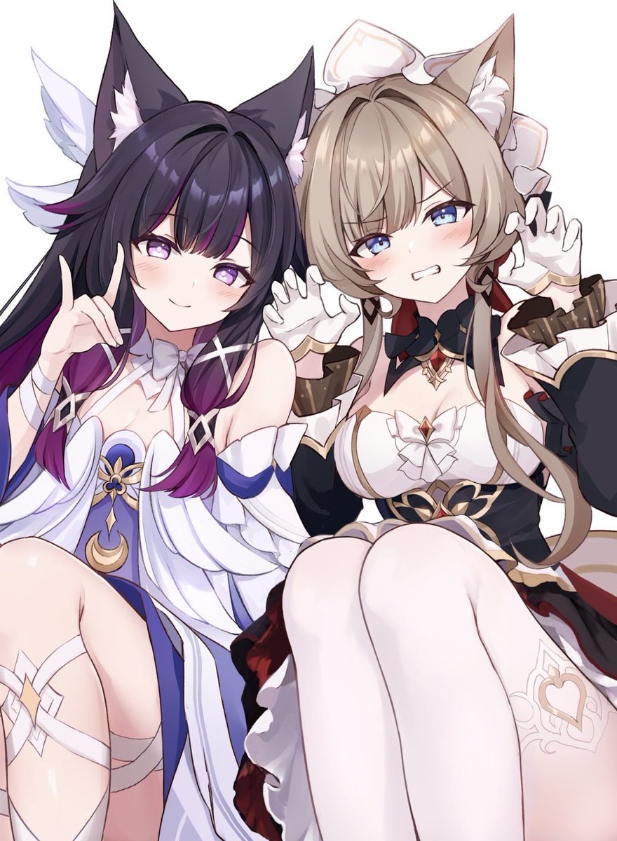 hyura3's tweet photo. ニャンドローネとコンコンビーナ https://t.co/cdEkKe812A