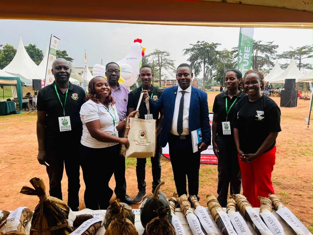 umu_nkozi's tweet photo. Day 2 of #WAHEFE2026 has been a success! We were honoured to welcome Mr. Julius Twinamasiko from MAAIF, who toured the exhibition stalls and delivered remarks on behalf of the Ministry.

Visit @umu_nkozi's stall to experience our students' innovative projects before the exhibition concludes on 9 August.

#UgandaMartyrsUniversity #Innovation #Research