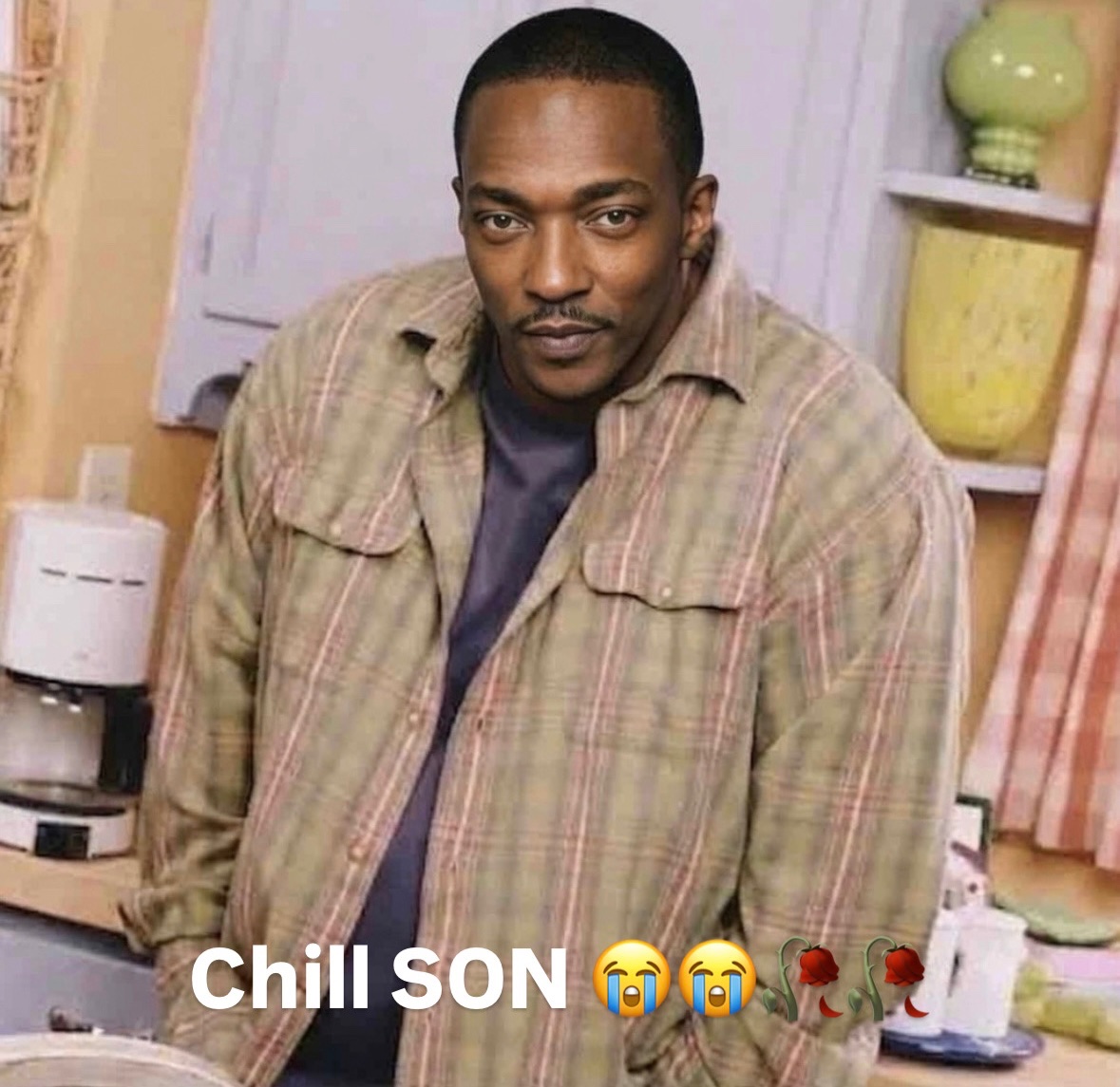thesononsolana's tweet photo. I’m jus a chill SON ✌️😭 https://t.co/6hg4thwJSZ