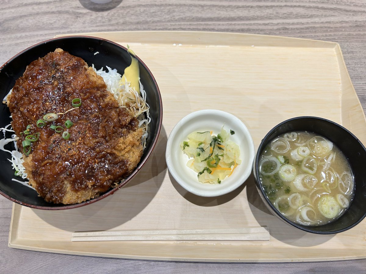 GUTAPARADAIS's tweet photo. 今ですか？
国見サービスエリアで会津名物ソースカツ丼を食べて本日、フィニッシュ😋
そして、食べ過ぎ七転八倒してます。

明日からダイエットに入ります！ https://t.co/6f9blPjAAB
