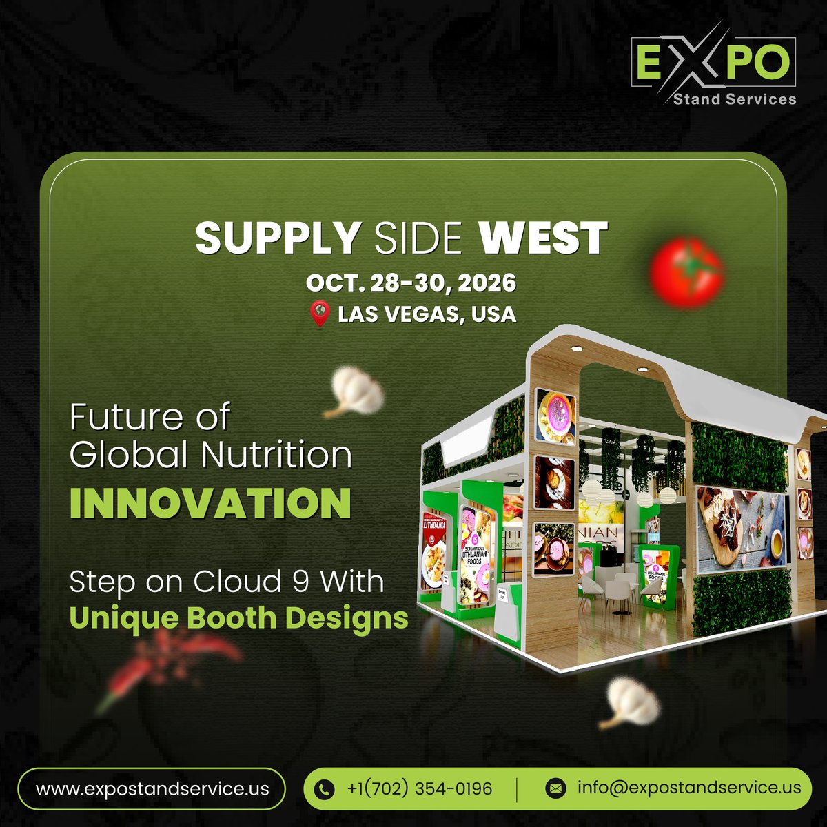 Expostand_USA's tweet photo. 🥗 Take centre stage at SupplySideWest 2026 with Expo Stand Services. ✨ Custom booth designs, limitless brand reach, and maximum visibility. 🚀 https://t.co/0eRyLOrPSF
#SupplySideGlobal #HealthAndNutrition #exhibition #exhibitionbuilder #exhibitiondesign #expostandservices https://t.co/bUY6kPu97W