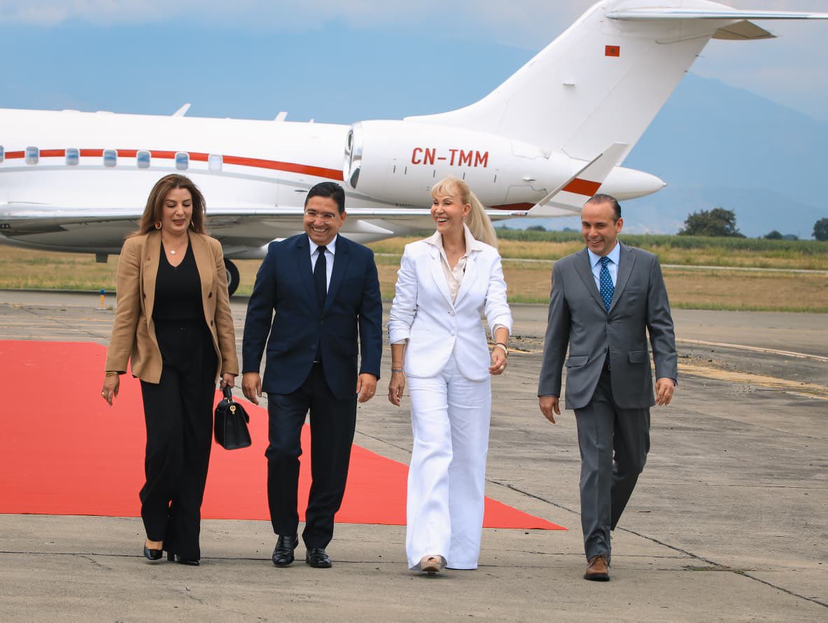 Jafkech's tweet photo. 🇲🇦🇨🇴Mr Bourita est arrivé à Cali

Il represente le Roi à la ceremonie d'investiture du nouveau président colombien

Le precedent, etait un des derniers soutiens du Polisario en Amerique Latine, une position qui risque de changer très bientot

La Colombie est membre du CS de l'ONU https://t.co/tVBZF9zZAD