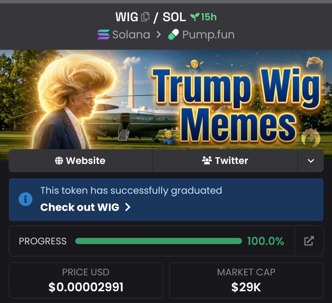 zack_zeus1's tweet photo. Spotted $WIG at $29k market cap and alerted my exclusive Telegram group 🔔💡
#CryptoPump #Crypto #Altseason #Solana #AltcoinAlert https://t.co/Ru7dThA7rP