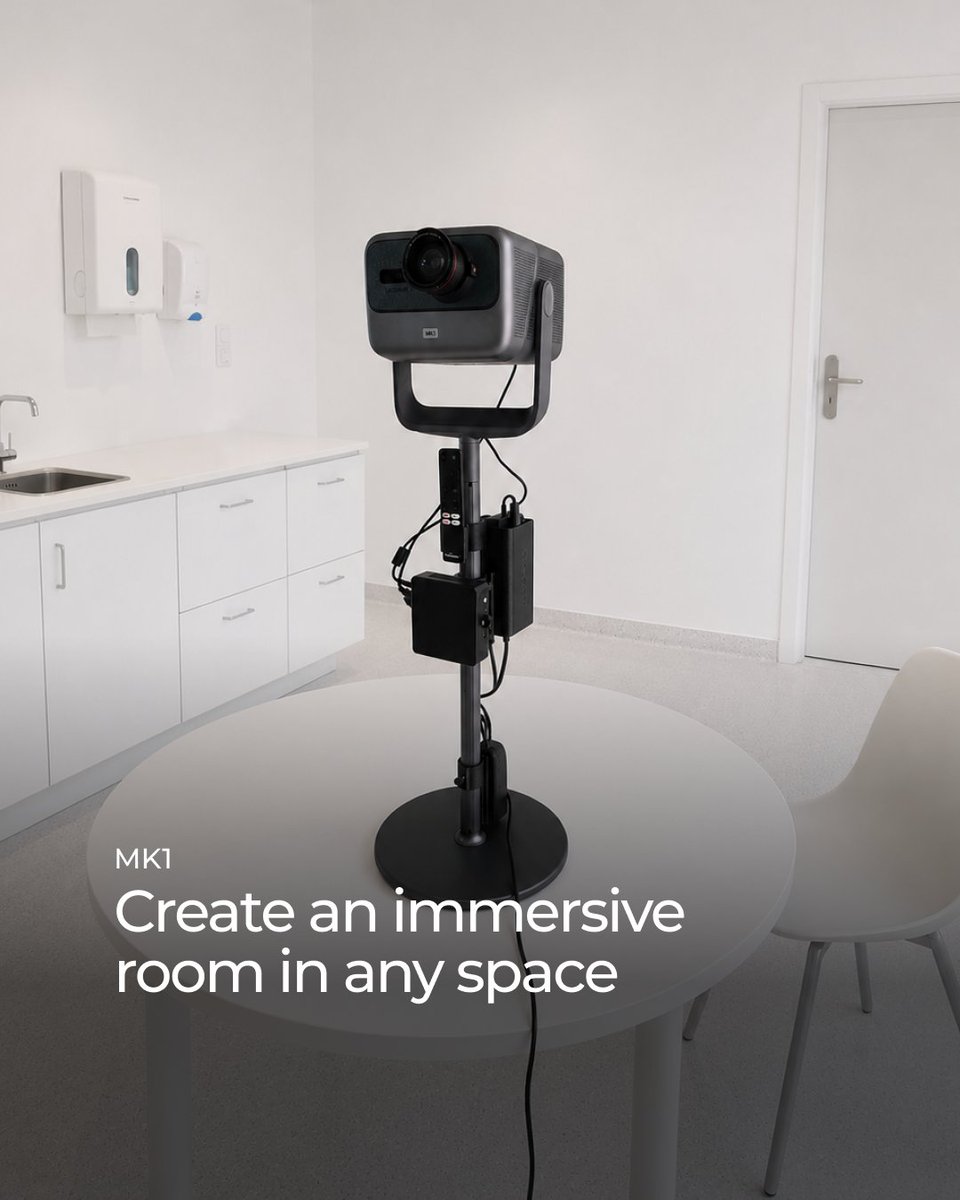 BroomxTech's tweet photo. The MK1 is a portable, plug-and-play solution that allows healthcare professionals and caregivers to bring immersive therapeutic content directly to patients, whether in hospitals, care homes, or therapy centers.

👉 Explore the MK1: https://t.co/yezhZMM7gn https://t.co/MG7Xfu1zob