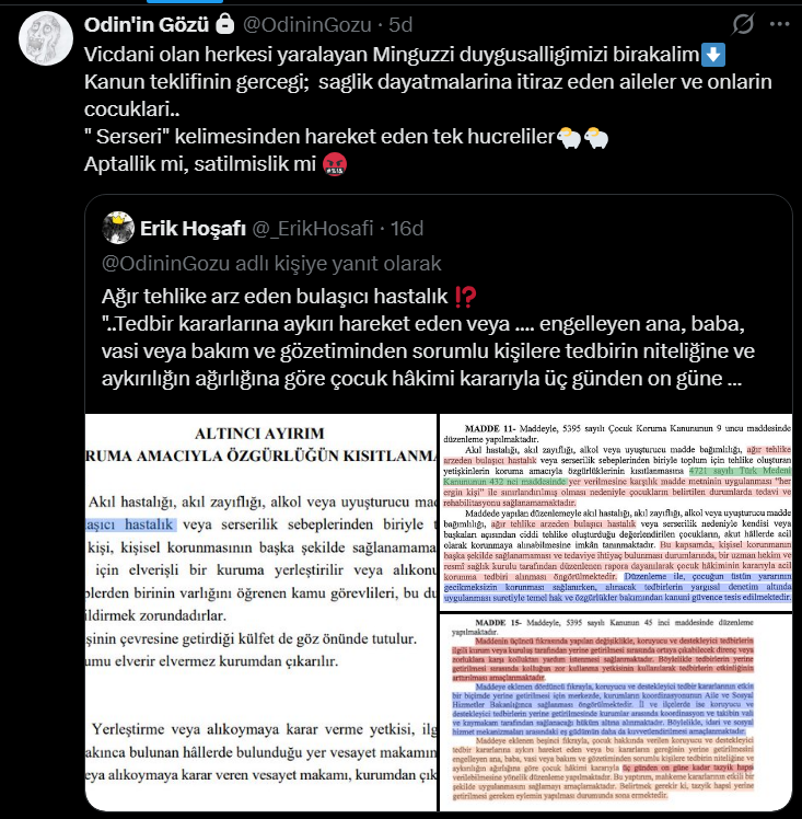_ErikHosafi's tweet photo. Mecliste görüşülen Çocuk Koruma Kanun Teklifini hatırlatarak ➡️..."ağır tehlike arz eden bulaşıcı hastalık veya serserilik⁉️"
Okullardaki bu kadar sıkı güvenlik tedbirleri neden sizce⁉️
Sağlık dayatmalarına itiraz eden ebeveynler...⬇️ https://t.co/ztRIvsvcfQ