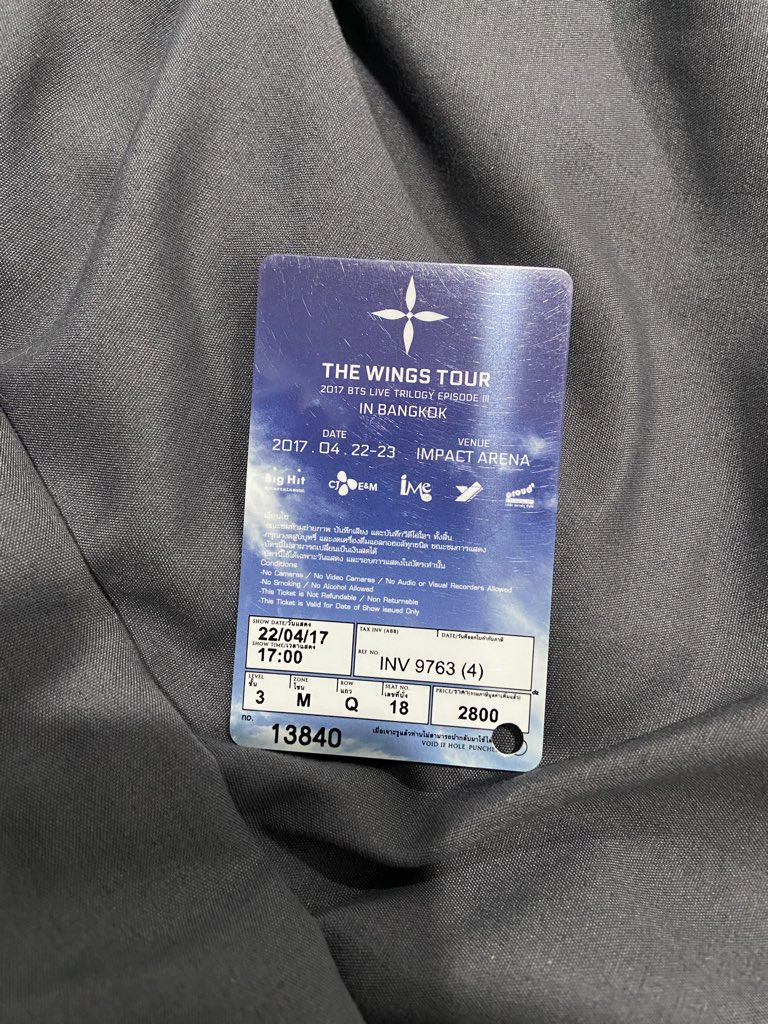 dhiagm's tweet photo. บัตรแข็งคอนเสิร์ต  BTS Wings 2017

📮ราคา 350฿ รวมส่ง (ไม่รับผ่อน)

บัตรมีรอยแมวข่วนตามภาพเลยนะคะ

น้องหลุดผ่อน ใครอยากสะสม สนใจสอบถามขอดูรูปเพิ่มเติมได้เลยนะคะ 🥹 #ตลาดนัดบังทัน #ตลาดนัดรถไฟบังทัน ตามหา บัตรคอนบังทัน https://t.co/NF2n4CaOy1