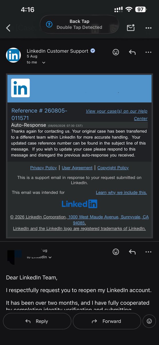 SimplyRituK's tweet photo. @LinkedInHelp @LinkedIn I don’t know where is the problem actually your support team continue responding these type of support 

Really it’s support?

I just create a ticket your support team replied in earlier communication? 

What can you please check and help me https://t.co/xpPaUAaPfZ
