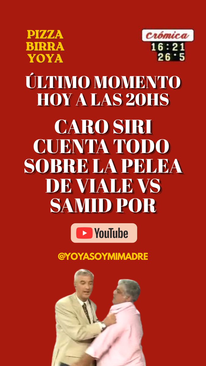 yoyasoymimadre's tweet photo. ¡ES HOY ES HOY! https://t.co/EfQBmvE2a2
