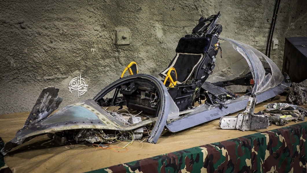 ShaykhSulaiman's tweet photo. JUST IN: NEWLY PUBLISHED PHOTOS FROM A PRIVATE AEROSPACE EXHIBITION SHOW THE COMPLETE DESTRUCTION OF A US F-15 FIGHTER JET SHOT DOWN BY IRAN https://t.co/yli23jPhCZ