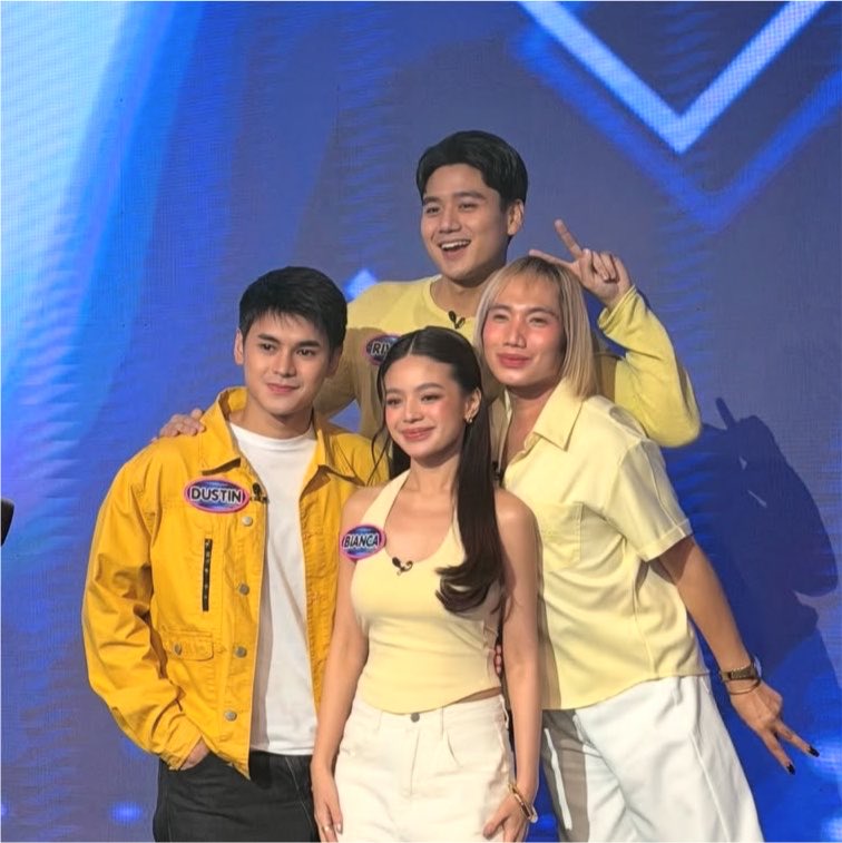 sunkissedbia's tweet photo. the cutest, supportive db team with yellow colour 💛 https://t.co/gKn4h2dP7T