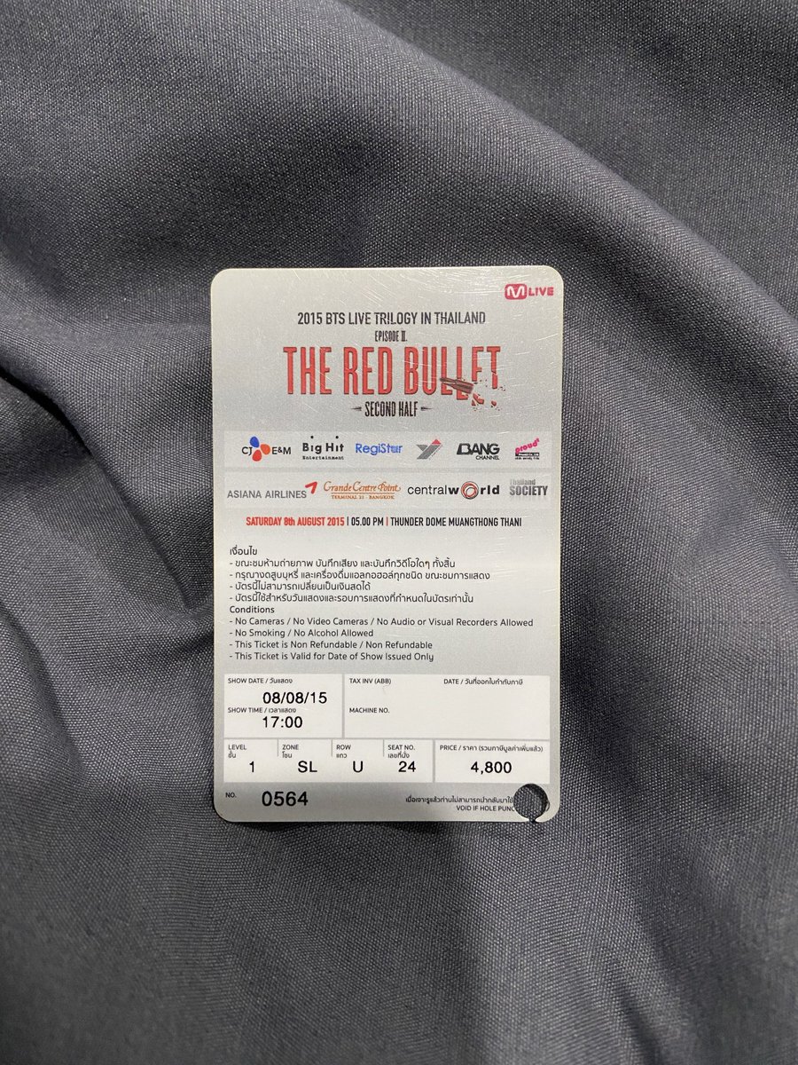 dhiagm's tweet photo. บัตรแข็งคอนเสิร์ต  BTS The red bullet 2015

📮ราคา 400฿ รวมส่ง (ไม่รับผ่อนค่ะ)

บัตรมีรอยแมวข่วนตามภาพเลยค่ะ น้องหลุดผ่อน ใครอยากสะสม สนใจสอบถามขอดูรูปเพิ่มเติมได้เลยนะคะ  พร้อมโอนลดได้ค่ะ🥹 #ตลาดนัดบังทัน #ตลาดนัดรถไฟบังทัน ตามหา บัตรคอนบังทัน https://t.co/c6zMxnj711