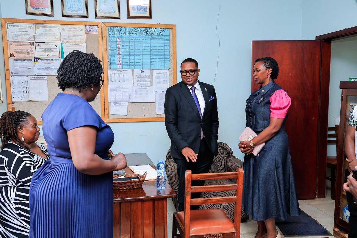 allroundUganda's tweet photo. The official #PresidentialCEORun2026 Media Launch started with the tour  at Entebbe Children’s Welfare Primary School, the beneficiary of this year’s charity initiative. The event was flagged off by His Worship the Mayor of Entebbe Municipal Council, joined by the RDC &amp; DEO https://t.co/ykuahO3I3a