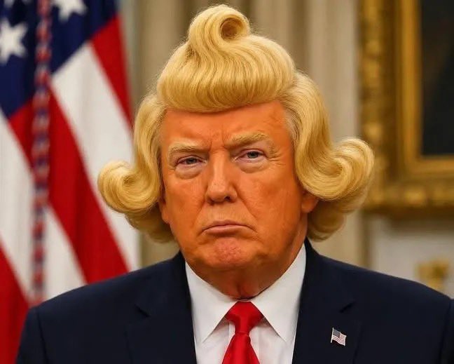 Robthefrosty's tweet photo. The Oval Office Pedophile new Hair Piece @realDonaldTrump https://t.co/9AiOoLfu9M