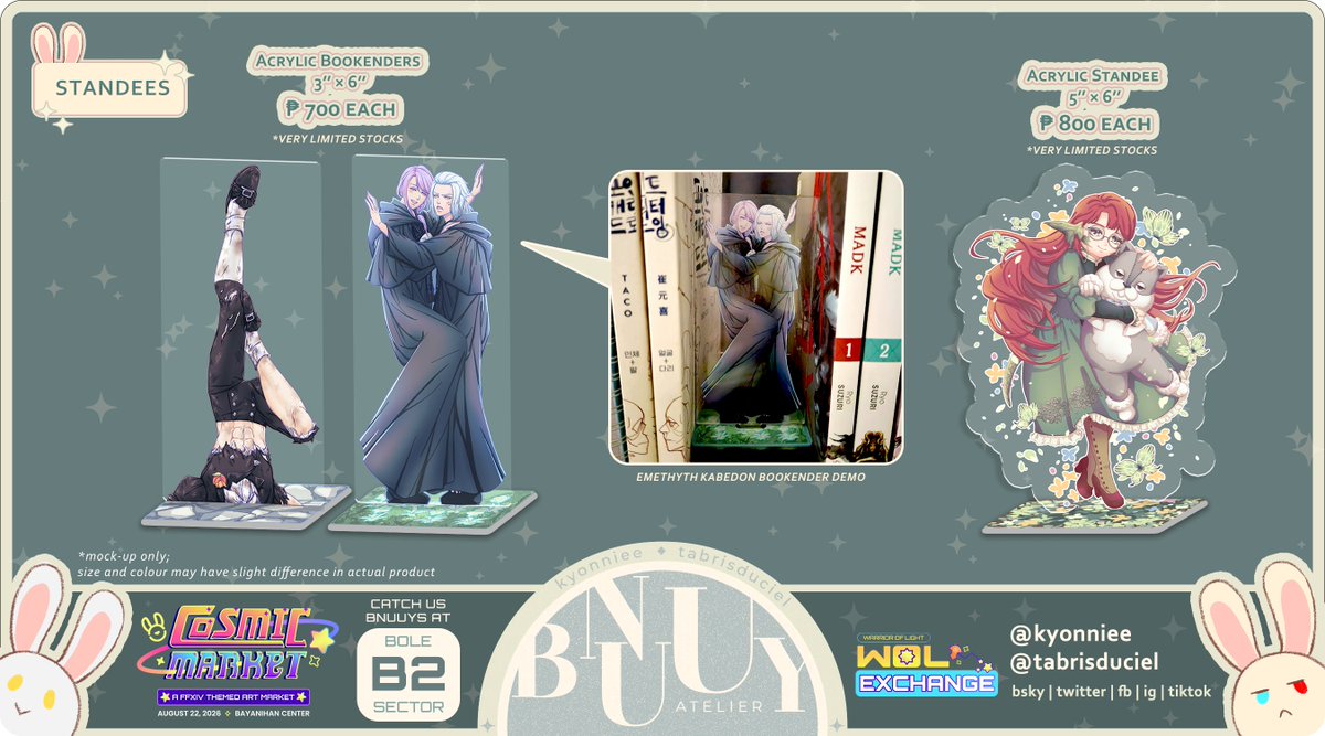bnuuyAtelier's tweet photo. 🔄 RTs much appreciated! 🙏

Hewo bnuuys! Our #CoMetMNL2026 catalogue is here 🐰🐰
Catch us at 📍Bole Sector no. 2! Excited to see ya'll there~

#ffxiv #ff14 #finalfantasyxiv #finalfantasy14 https://t.co/g9UKIJqvg9