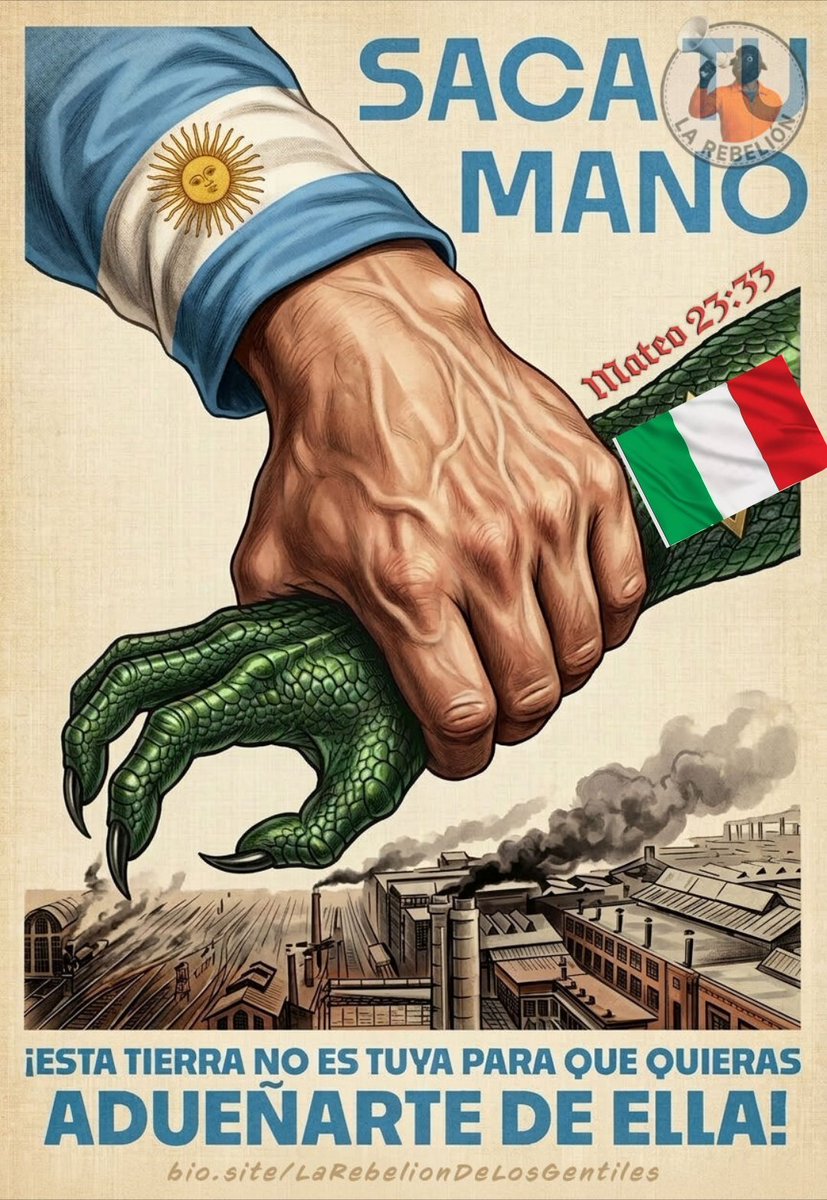 AntiTanos's tweet photo. Sobre la Ley de Tierras,  extranjeros comprando tierras en Argentina. Los tanos se quieren robar la Patagonia. Fuera tanos de mi Patria , No pasarán. https://t.co/ysy3PU4PeJ