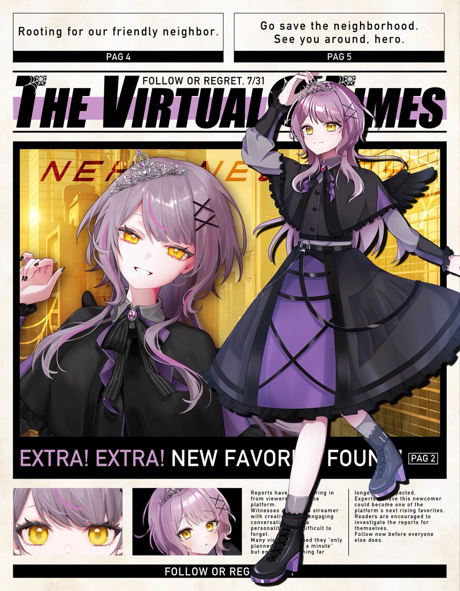 tiara_yogarasu's tweet photo. ꙳⸜⸜ #8月のVtuber交流感謝祭 ⸝⸝꙳

ゲーム大好きなカラスです🐦‍⬛👑
配信は基本21時から！

✦ OW中心にTwitchにて配信中🎮⋆͛
✦ 飾らないゆるい雰囲気🌱
✦ コメントたくさん拾います🙌
✦ お口の治安は怪しいかも？

見つけてくれてありがとう(⌯'ᵕ'⌯)️️♥

#ゲーム実況 https://t.co/rW8hMSE4VU