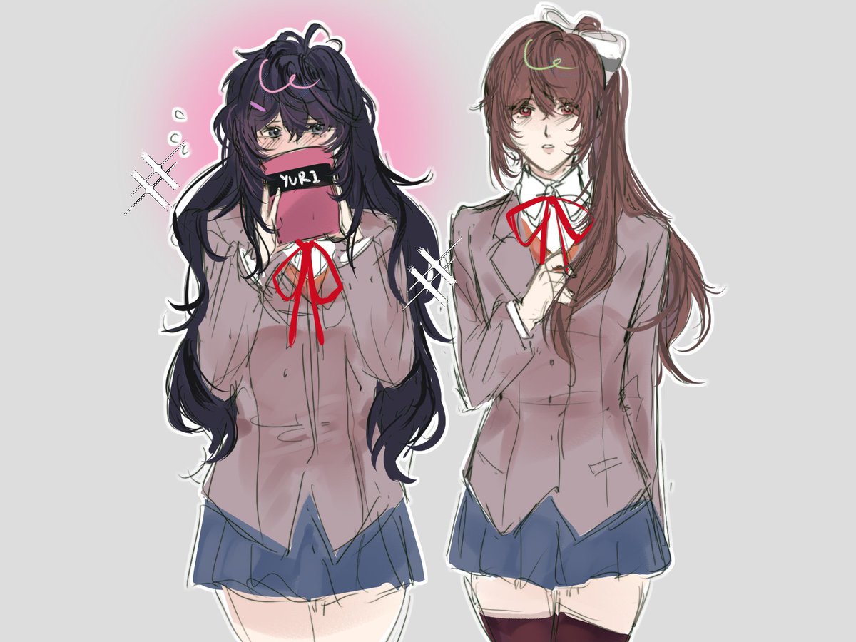 app7es's tweet photo. doki doki shuake yuri club https://t.co/zXD6JRPiut