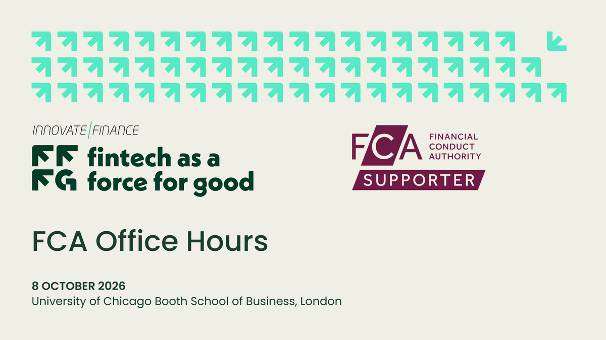 digitalpoundfdn's tweet photo. #FinTech startups &amp; scaleups: meet @TheFCA at #FinTechForGood on October 8 🚀

Book a 1:1 Office Hours session to discuss your regulatory and growth journey, innovation pathways, Scale-up Unit &amp; much more.

🔗 Register https://t.co/CKiWP3ewz6

🎟️ Tickets https://t.co/NV28XpJzl9 https://t.co/fzwYDluN37