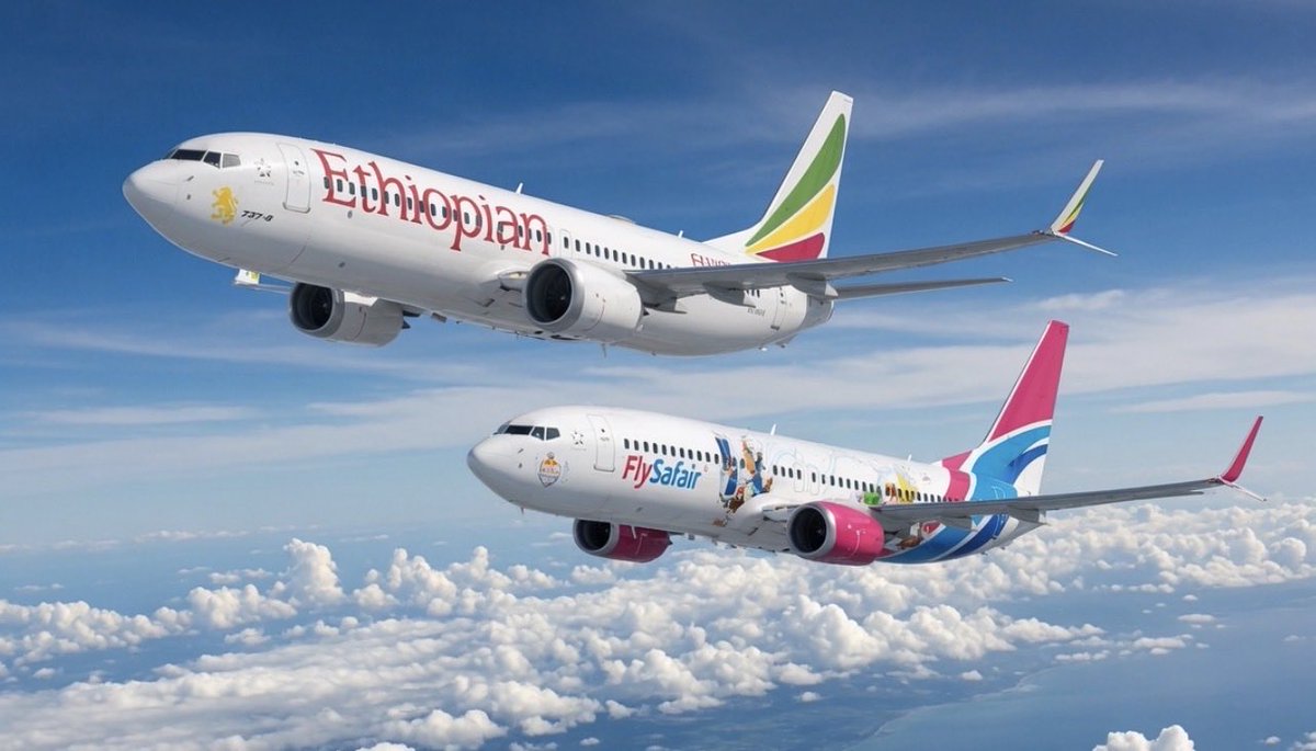 stats_wire's tweet photo. Top 10 Airlines by Scheduled Seat Capacity in Africa: August 2026

1. 🇪🇹 Ethiopian Airlines: 2,185,900 seats
2. 🇿🇦 Safair: 984,700 seats
3. 🇪🇬 EgyptAir: 922,600 seats
4. 🇲🇦 Royal Air Maroc: 868,100 seats
5. 🇩🇿 Air Algerie: 825,900 seats
6. 🇿🇦 Airlink: 560,700 seats
7. 🇮🇪 Ryanair: 506,100 seats
8. 🇦🇪 Emirates: 430,200 seats
9. 🇫🇷 Transavia France: 419,300 seats
10. 🇰🇪 Kenya Airways: 373,700 seats

Source: OAG Aviation Worldwide Limited