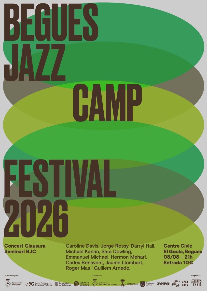ajbegues's tweet photo. 🎶 Demà dissabte, 8 d'agost, no et perdis el concert del professorat del #Begues Jazz Camp al Teatre El Goula (21 h), esveniment que tancarà la setzena edició del seminari internacional

🎟️ Preu de l'entrada, 10 euros https://t.co/LOsg2U0SYo