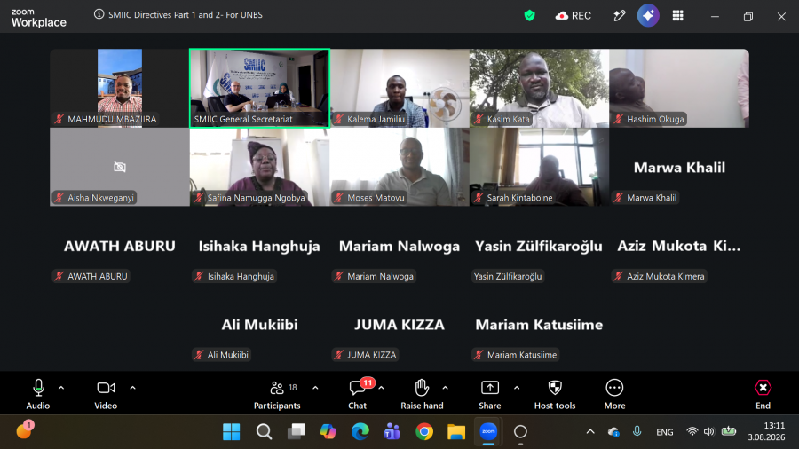 SMIICGS's tweet photo. SMIIC delivered a virtual training on SMIIC Directives for experts from the Uganda National Bureau of Standards (UNBS) on 3 August 2026, supporting the strengthening of Uganda’s Halal Quality Infrastructure through capacity building. #SMIIC #HalalQualityInfrastructure https://t.co/maEK1hPjt8