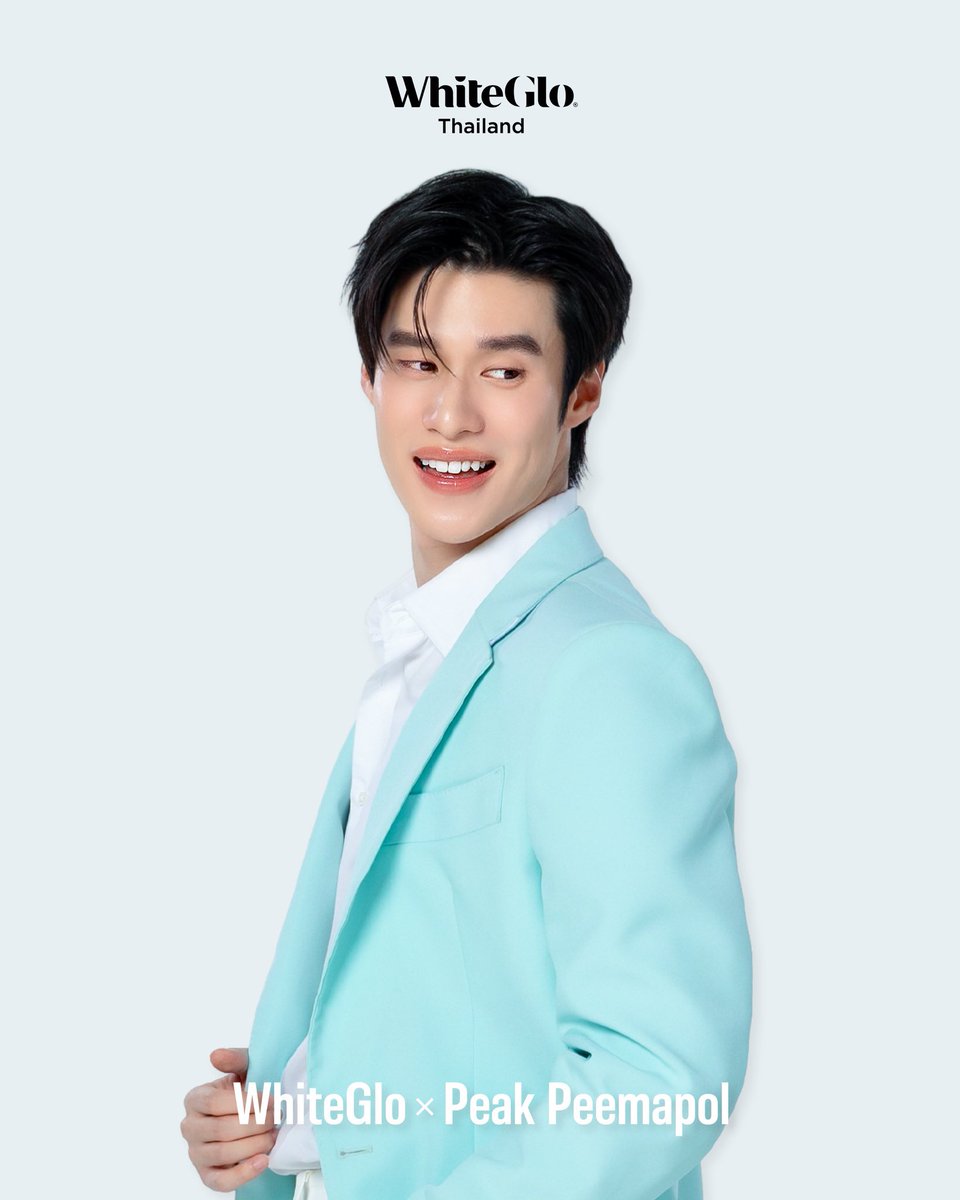 whitegloth's tweet photo. The smile we've been waiting for  
Now it’s official  🩵 
รอยยิ้มที่กำลังจะพาทุกคนไปรู้จัก WhiteGlo เพราะสำหรับเรา รอยยิ้มไม่ใช่แค่เรื่องของฟันขาวแต่คือ confidence

Ready to Peak Up Your Smile? ✨

#WhiteGloTH #WhiteGloxPeakPeemapol #The1stSmileOfWhiteGlo #PeakPeemapol #พีคภีมพล https://t.co/8kgKEBEeMd