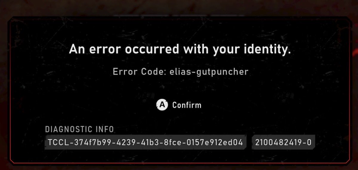weeflez's tweet photo. @jaylen_anthony7 @Community_Gears same issue, identity error https://t.co/j3aB6kAo0r