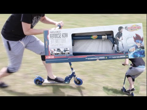 beyblade_og's tweet photo. Seeing that Beyblade Scooter is even nostalgic lol I remember seeing @GeekDosage 's video on it in 2013, who needs public transportation or a car when you have a Beyblade Scooter!😎 https://t.co/qCeu72NVoK