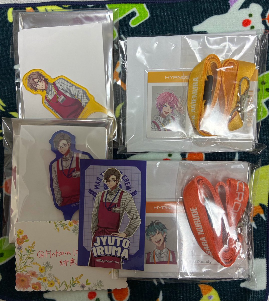 Flotsam1021's tweet photo. 【交換】ヒプノシスマイク ヒプマイ イオン くじ
求)C賞一郎、左馬刻
B賞ヨコハマ>ナゴヤ
ポテトスナックシール:銃兎
※B賞はヨコハマ優先

譲)C賞幻太郎、銃兎
B賞オオサカ、シブヤ
郵送交換希望です。
難しいかと思いますがよろしくお願いいたします。 https://t.co/tS5lME5PCc